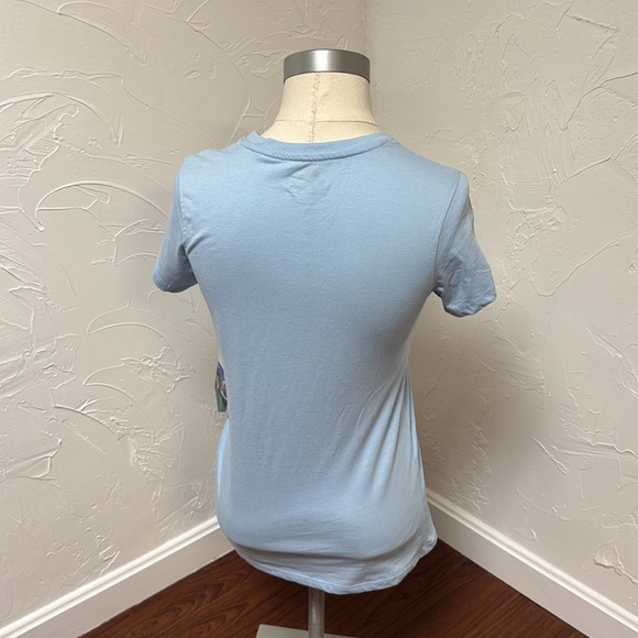 Mountain and Isles Sunset Graphic T-Shirt - Blue - Picture 4 of 13